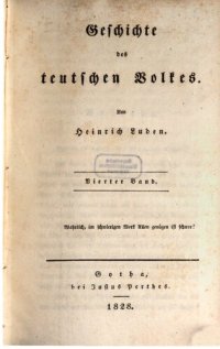 cover of the book Geschichte des teutschen Volkes