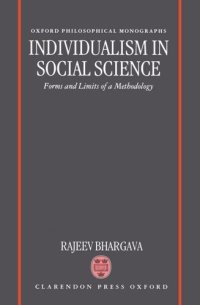 cover of the book Individualism in Social Science: Forms and Limits of a Methodology