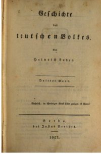 cover of the book Geschichte des teutschen Volkes