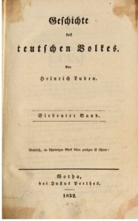 cover of the book Geschichte des teutschen Volkes