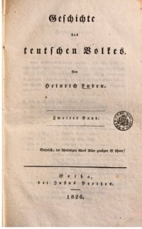 cover of the book Geschichte des teutschen Volkes