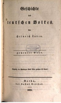 cover of the book Geschichte des teutschen Volkes