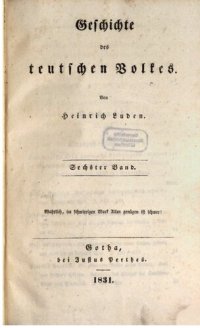 cover of the book Geschichte des teutschen Volkes