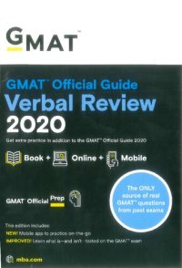 cover of the book GMAT Official Guide 2020 Verbal Review: Book + Online Question Bank