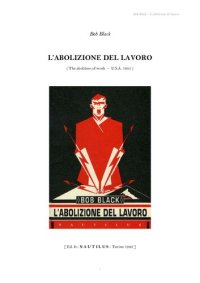 cover of the book L'abolizione del lavoro