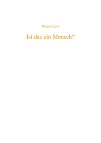 cover of the book Ist das ein Mensch?