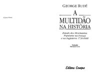 cover of the book A multidão na história: Estudo dos movimentos populares na França e na Inglaterra 1730-1848