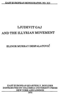 cover of the book Ljudevit Gaj and the Illyrian Movement