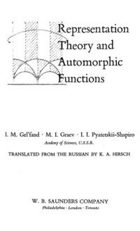 cover of the book Representation Theory and Automorphic Functions