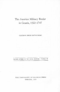 cover of the book The Austrian Military Border in Croatia, 1522-1630 (pp. 1-75 of Book The Austrian Military Border in Croatia, 1522-1747)