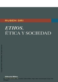 cover of the book Ethos, ética y sociedad