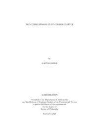 cover of the book The Combinatorial PT-DT Correspondence