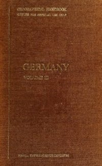 cover of the book Germany v. 3. Economic geography.