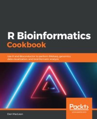 cover of the book R Bioinformatics Cookbook: Use R and Bioconductor to perform RNAseq, genomics, data visualization, and bioinformatic analysis