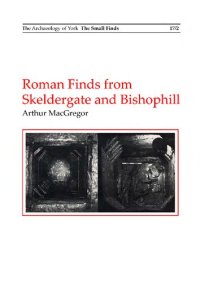 cover of the book Roman Finds from Skeldergate and Bishophill