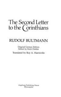 cover of the book The Second Letter to the Corinthians