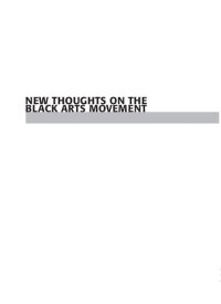 cover of the book New Thoughts on the Black Arts Movement