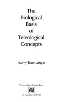 cover of the book The biological basis of teleological concepts