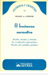 cover of the book El fenómeno normativo