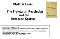 cover of the book The Proletarian Revolution And the Renegade Kautsky