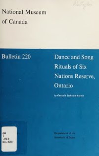 cover of the book Dance and Song Rituals of Six Nations Reserve, Ontario