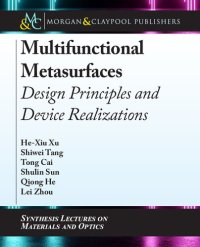 cover of the book Multifunctional Metasurfaces: Design Principles and Device Realizations