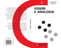 cover of the book Essere e analogia