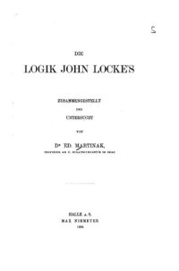 cover of the book Die Logik John Locke's