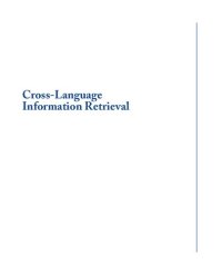 cover of the book Cross-Language Information Retrieval