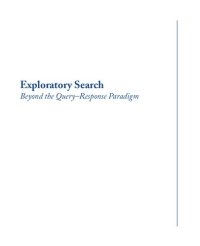 cover of the book Exploratory Search Beyond the Query–Response Paradigm