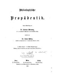 cover of the book Philosophische Propädeutik. I Theil: Logik