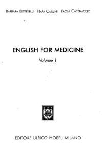 cover of the book English for medicine