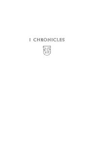 cover of the book I Chronicles: 12 (Anchor Bible S.)