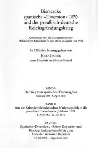 cover of the book Der Weg zum spanischen Thronangebot Spätjahr 1866-4. April 1870