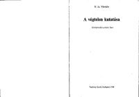 cover of the book A végtelen kutatása