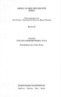 cover of the book Italien und der Abessinienkrieg 1935/36 : Kolonialkrieg oder Totaler Krieg?