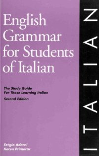 cover of the book English Grammar for Students of Italian : the study guide for those learning Italian