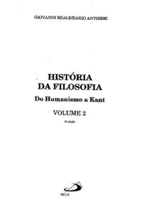 cover of the book História Da Filosofia: Do Humanismo A Kant