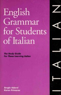 cover of the book English Grammar for Students of Italian : the study guide for those learning Italian