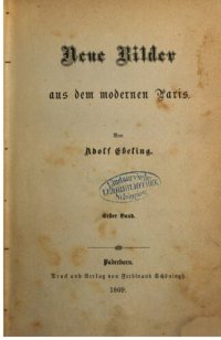 cover of the book Neue Bilder aus dem modernen Paris