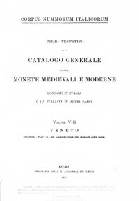 cover of the book Catalogo generale delle monete mediovali e moderne coniate in Italia o da italiani in altri paesi vol VI, VII, VIII