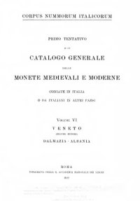 cover of the book Catalogo generale delle monete mediovali e moderne coniate in Italia o da italiani in altri paesi vol VI, VII, VIII