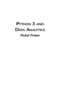 cover of the book Python 3 and Data Analytics Pocket Primer