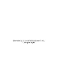 cover of the book Introdução aos fundamentos da computação: linguagens e máquinas