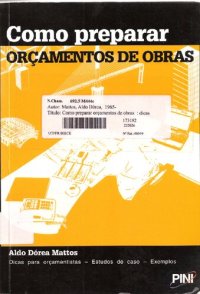 cover of the book Como Preparar Orçamentos de Obras