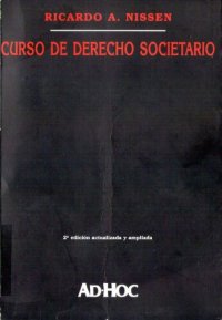 cover of the book Curso de Derecho Societario (Spanish Edition)