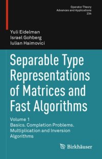 cover of the book Separable Type Representations of Matrices and Fast Algorithms