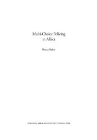 cover of the book Multi-Choice Policing in Africa