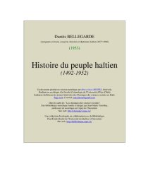 cover of the book Histoire du peuple haitien. : (1492-1952).