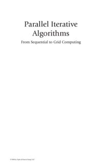 cover of the book Parallel Iterative Algorithms. From Sequential to Grid Computing